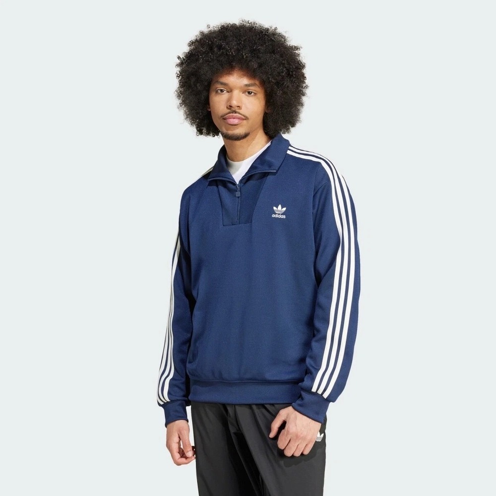 MEN SIZE SMALL Adidas Originals Adicolor Funnelneck Quarter Zip Track Top IZ4805